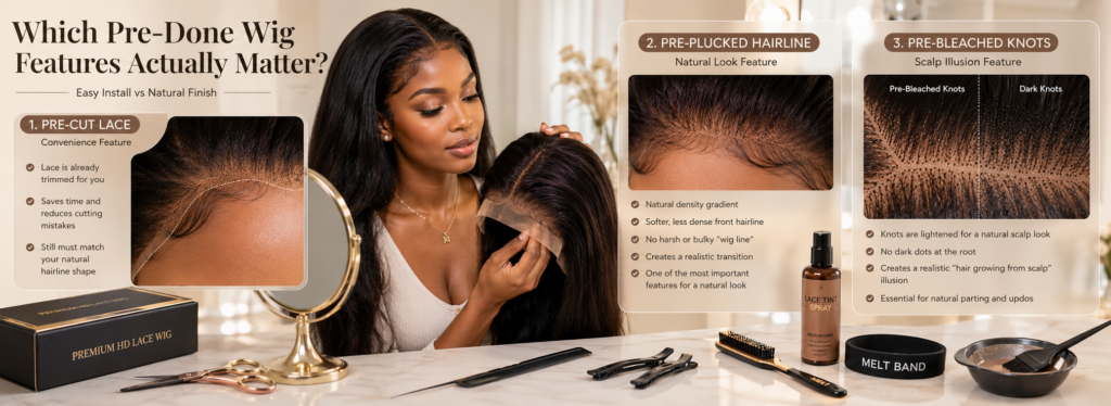 Pre-Cut, Pre-Plucked, Pre-Bleached Wigs: Which “Pre-Done” Features Actually Matter?