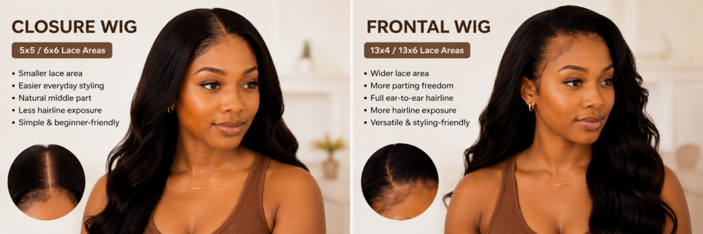 Closure Wig vs Frontal Wig: Which One Is Better for Beginners?